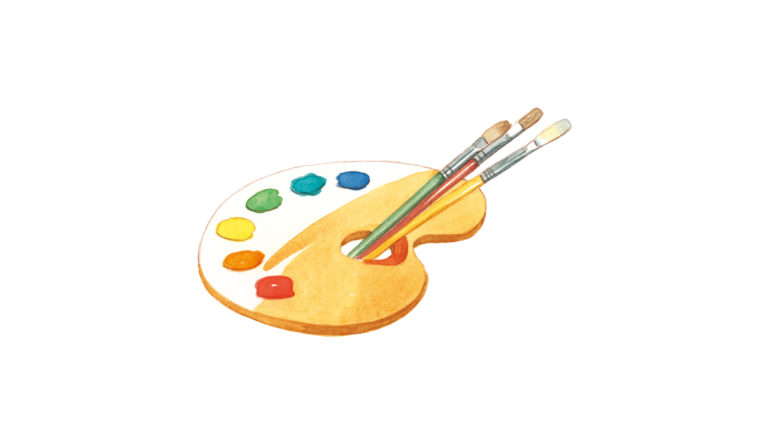 パレットのイラスト